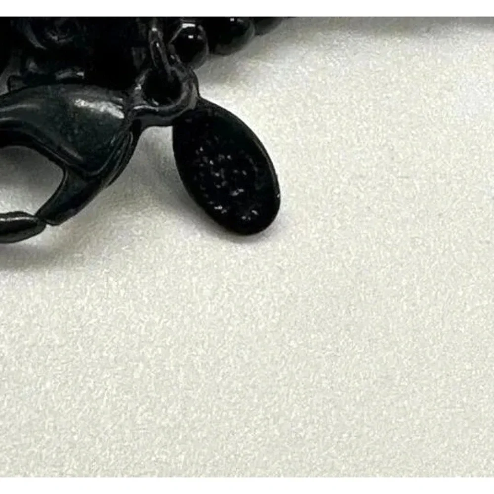 Premier‎ Designs Multi Strand Black Bead Bracelet Adjustable Layered Chunky
